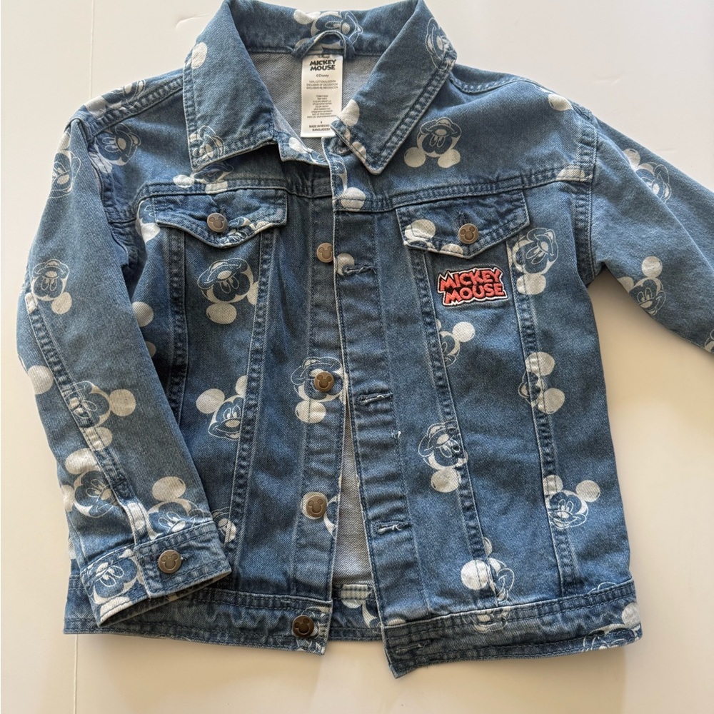 Disneys Mickey Mouse all over print Denim Jacket for Kids - Blue 6